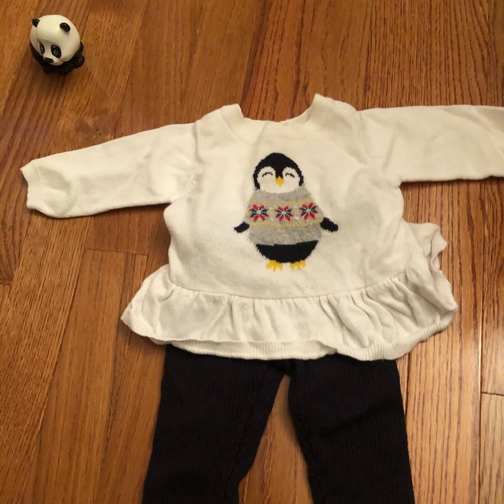 Carters sweet penguin sweater & pants!